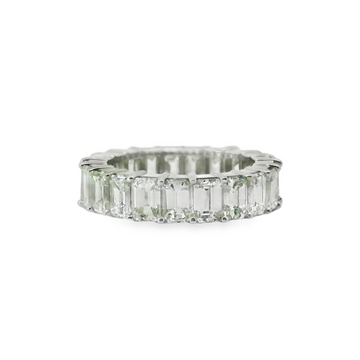 Emerald Cut Eternity Band Wedding Ring