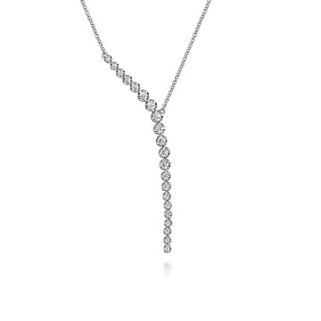 Gabriel & Co. Diamond 'Y' Drop Necklace