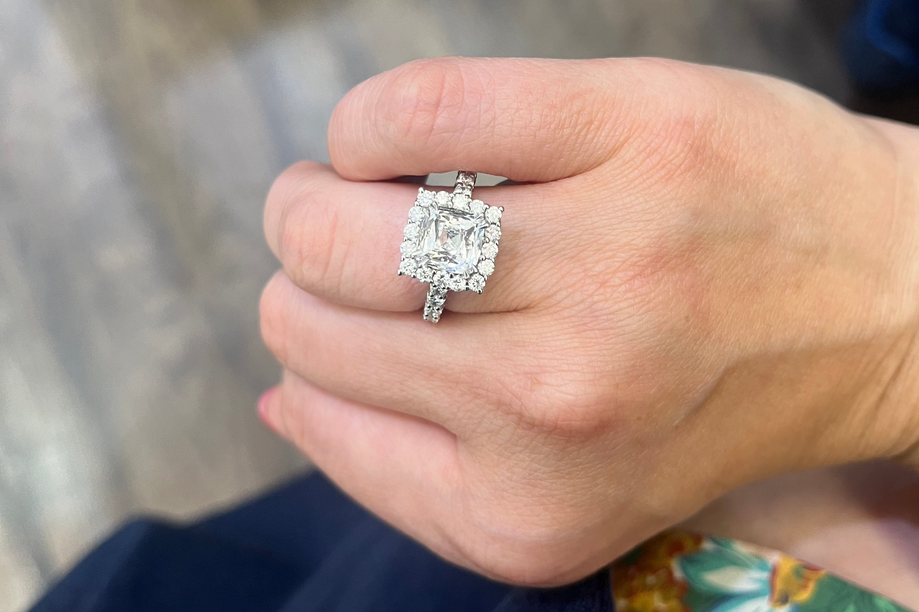 Cushion Cut Chris Cut Diamond Christopher Designs Lab Grown