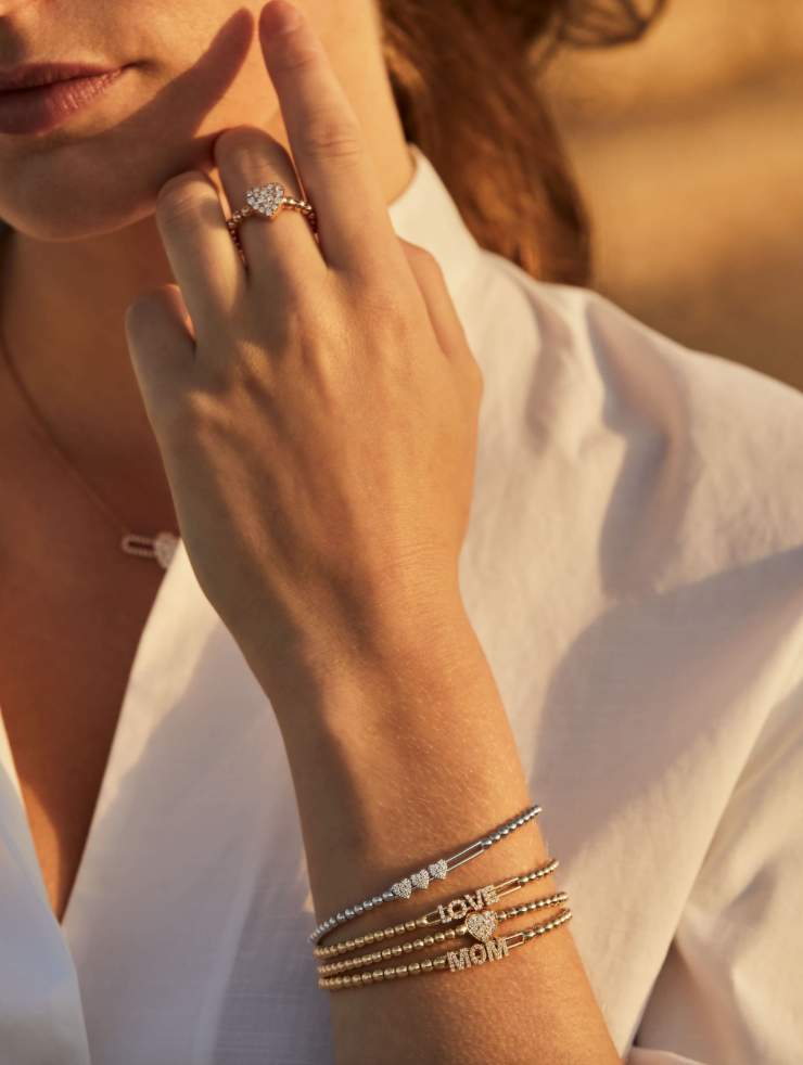 Hulchi Belluni Heart Slider Stretch Bracelet (20381) – Landsberg