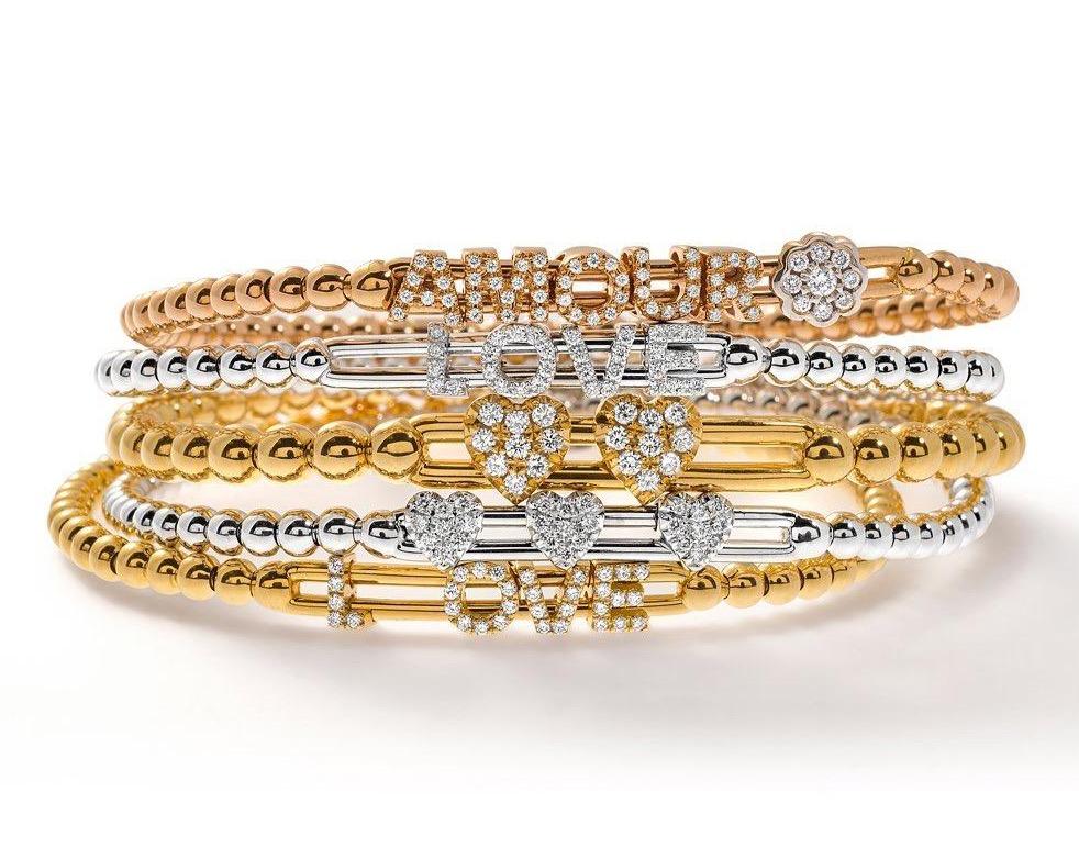 Hulchi Belluni 'Tresore' LOVE Stretch Bracelet (20359) – Landsberg