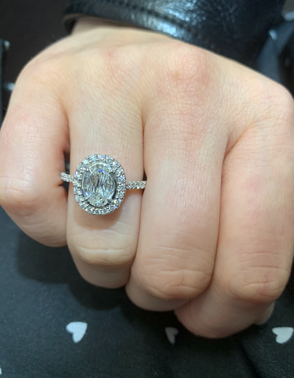 Christopher Designs L Amour Crisscut Diamond Pre Set Engagement